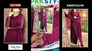 Latest Chiffon Party Wear for Women | Fancy Chiffon Dress Online Shopping in Pakistan