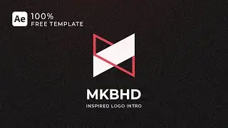 MKBHD Style Logo Intro Tutorial in After Effects - After Effects Tutorial - 100% Free Template