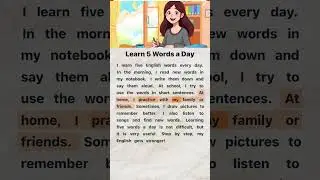 Learn 5 English Words Every Day | English Reading and Listening Practice #easyenglish #english