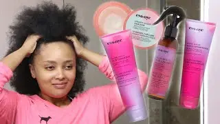 Trying Eva NYC Hair Care Products On Type 4A/4B Low Porosity Kinky Curly Hair!