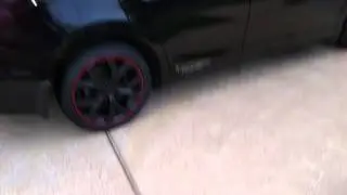 Honda Civic SI with plasti dipped wheels