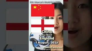 1 August CHINA vs ENGLAND predict WINNER! Women's World Cup 2023 Football Soccer #Shorts