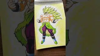 Drawing broly || dragon ball characters drawing || #animedrawing #goku #vegeta #art