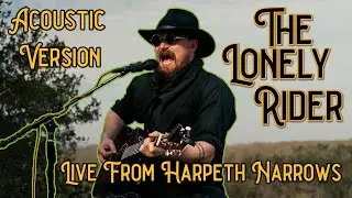 We filmed an acoustic version of The Lonely Rider on a cliff in Tennessee