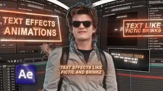 Text Animations like @fictic_editz and @Brinkz.AE1 | After effects Pack giveaway 