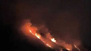 Amid NDMA warning of high forest fire risk in J&K amid prolonged dry spell fire erupts in Kangan