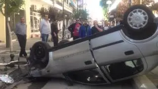 ΤΡΟΧΑΙΟ ΜΕ ΑΝΑΤΡΟΠΗ ΑΥΤΟΚΙΝΗΤΟΥ ΣΤΗΝ ΠΤΟΛΕΜΑΪΔΑ