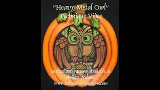Heavy Metal Owl Painting Project Technique Video