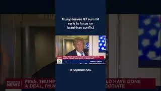 Trump leaves G7 summit early to focus on Israel-Iran conflict