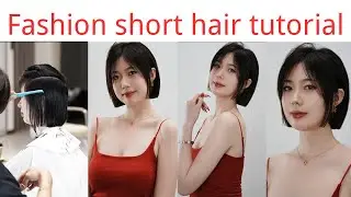Exquisite and fashionable hairstyle，Detailed process#hairstyling #haircut #hair