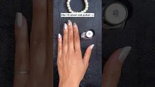 Elle 18 nail polish 💅🏻 shade 40 (silver)