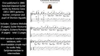 Cano Selected works for guitar sheet music download