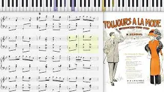 Toujours a la Mode by R. Semrol (1911, Ragtime piano)