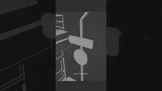 Modeling a low poly street lamp in Blender 3D #3dillustration #b3d #blender3d