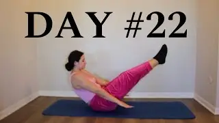 Day #22 Pilates Beginner 30 Day Workout Challenge At Home No Equipment