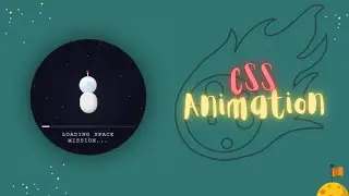 Creative CSS Loading Animation | Space Mission Theme
