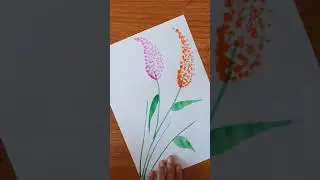 Beautiful drawing with earbuds