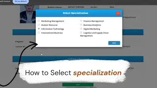 How to Select a specialization & Registration for MBA #uttaranchaluniversity 