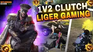 BGMI 1v2 Clutch Gameplay | Solo vs Squad Intense Fight | Liger Gaming