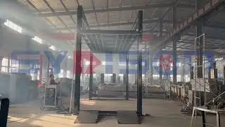Four Post Floor-to-Floor Car Lift with Control Box | Safe & Stable Operation Demo