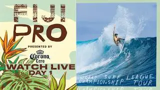 🔴 WATCH LIVE - Fiji Pro presented by Corona Cero 2026 - Day 1 - WSL Championship Tour