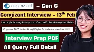 🔥Cognizant GenC Interview 2026 | Interview Prep PDF | Cognizant Hiring 2026 Batch