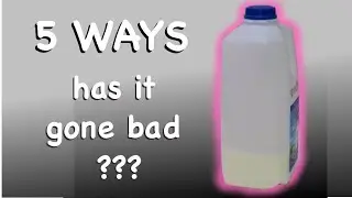 5 Ways to know if milk has gone bad / is spoiled