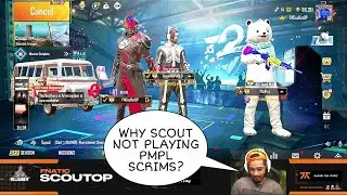 SCOUT EXPLAIN WHY HE IS NOT PLAYING PMPL SCRIMS? || TEAM FNATIC || PUBG MOBILE