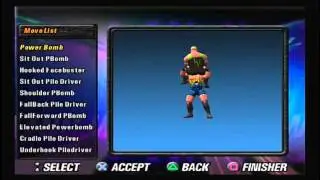 Legends  of Wrestling (PS2) moves