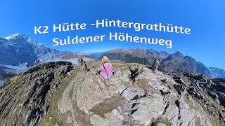 Sulden am Ortler, H&ouml;henweg&nbsp;Langenstein K2 H&uuml;tte&nbsp;- Hintergrath&uuml;tte, Sept  2023, S&uuml;dtirol, Vinschgau