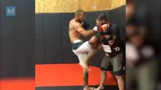 Donald Cerrone Conditioning Training & Pad Work   Muscle Madness
