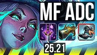 MISS FORTUNE & Poppy vs CAITLYN & Rakan (ADC) | 18/3/8, Dominating | EUW Diamond | 25.21