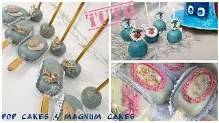 Recette pop cakes et magnum cakes facile et rapide /كيك بوبس وماغنوم كيك سهل وسريع التحضير
