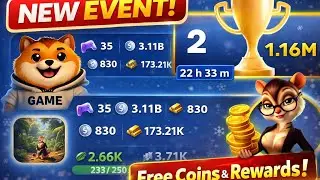 Hamster Combat New Event 😱 | Free Coins & Rewards | New Update 2026