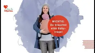 Baby Vorn tragen: Wie ziehe ich eine Tragejacke richtig an? Bestseller PINA von Viva la Mama