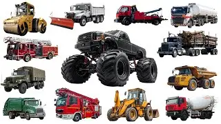 Big Trucks for Kids | Learn About Powerful Vehicles | Fun Learning Video
