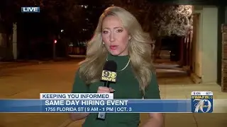 Looking for an immediate job? There&rsquo;s a same-day hiring event Oct. 3
