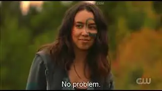 The 100 6x01 Clarke,Bellamy,Murphy,Miller,Emori and Echo.