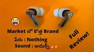 NOTHING ear 1 Unboxing & Review  In Telugu || Budget tws