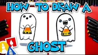 How To Draw A Ghost Holding A Candy Corn