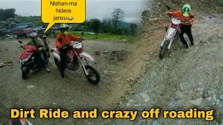 Off-roading with Nishan Khadka😂||Crossfire RM stock ||Dirt Ride-Sau Gat vlogs