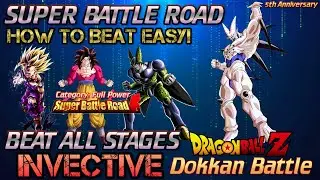 FULL POWER Super Battle Road BEAT ALL STAGES Easy Method! Dokkan Battle (Global