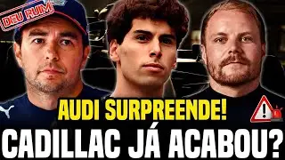 🚨PROJETO MAIS FORTE! AUDI DE GABRIEL BORTOLETO LARGA NA FRENTE DA CADILLAC NA F1 2026