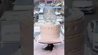 Wishing pool pottery cake making tutorial #potterycake #raw #cake #shorts #ytshorts #youtubeshorts