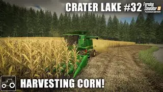 Harvesting Corn, Soybeans & Animal Work, Crater Lake #32 Farming Simulator 19 Timelapse