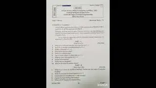 BTech 3 Sem Object Oriented Programming (OOP) Paper - 2022 RTU.
