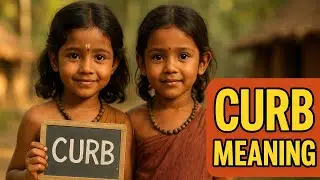 Curb Meaning Explained by Two Tribal Girls | English to Telugu | Vocabulary Shorts
