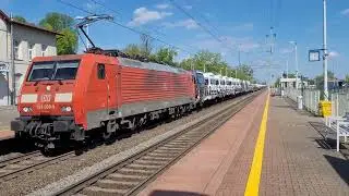 BR189 059-9 DBAG Z ŁADUNKIEM SAMOCHOD&Oacute;W W KIERUNKU SŁUBIC