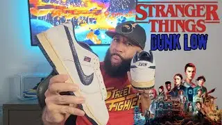 Обзор Stranger Thing Dunk Low In Hand