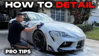 How I Professionally WASH a DIRTY Car - Toyota SUPRA Detail